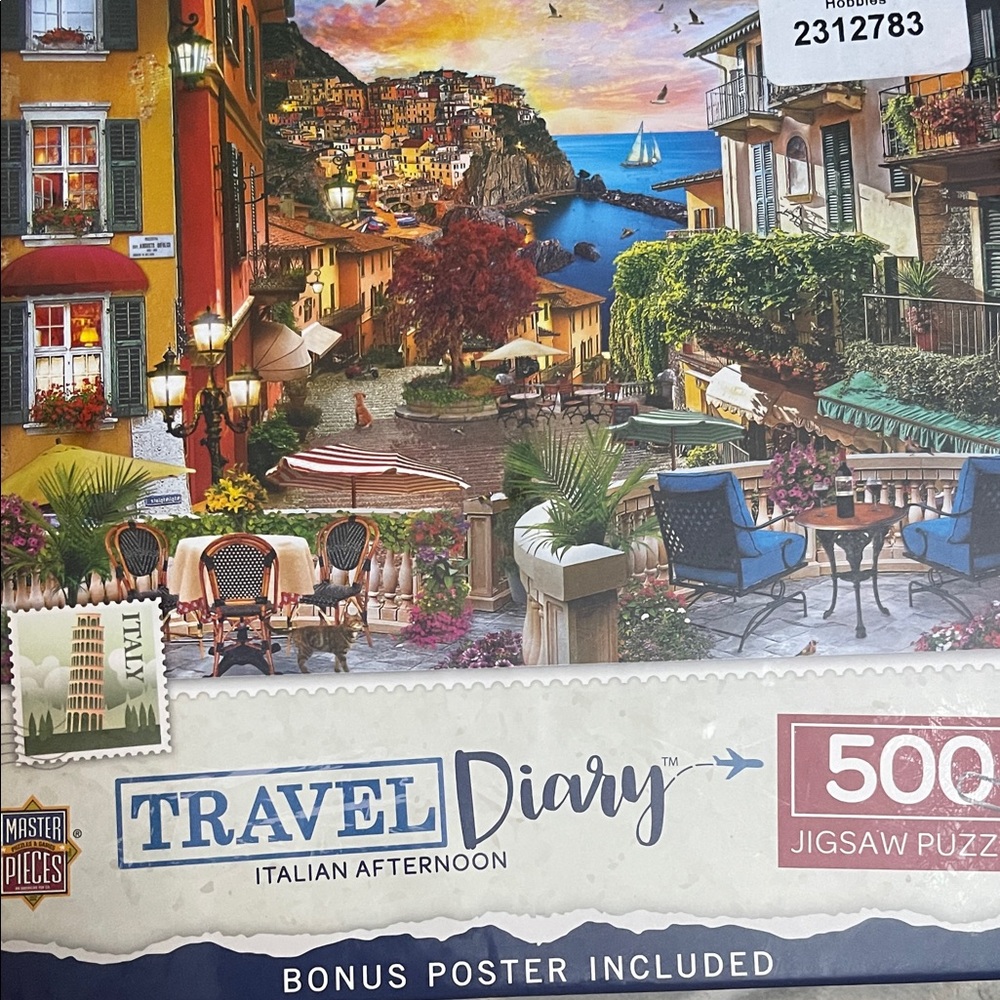 Travel Diary Italian Afternoon 500-Piece Jigsaw Puzzle